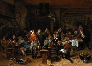 Jan Steen A company celebrating the birthday of Prince William III, 14 November 1660 oil painting